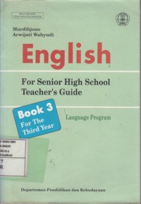 English For Senior High School Teacher's Guide: Book 3 For The Third Year Language Program