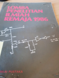 LOMBA PENELITIAN ILMIAH REMAJA 1986
