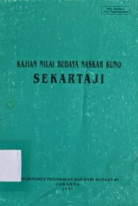 Kajian Nilai Budaya Naskah Kuno Sekartaji