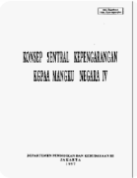 KONSEP SENTRAL KEPENGARANGAN KGPAA MANGKU NEGARA IV