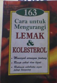 163 Cara untuk Mengurangi Lemak & Kolesterol