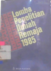 Lomba Penelitian Ilmiah Remaja 1985