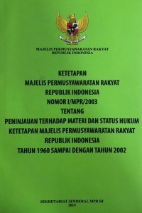 Majelis Permusyawaratan rakyat republik Indonesia