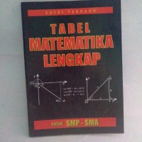 Image of TABEL MATEMATIKA LENGKAP UNTUK SMP-SMA